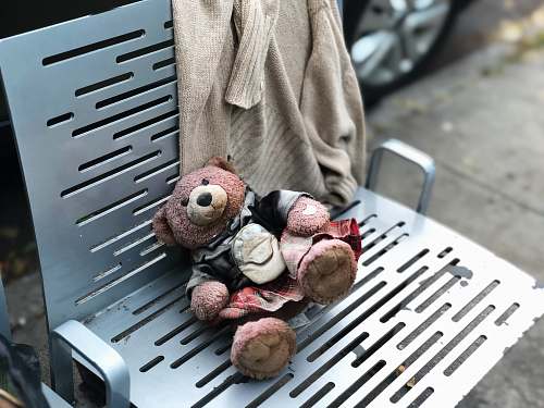 toy brown teddy bear on chair brooklyn